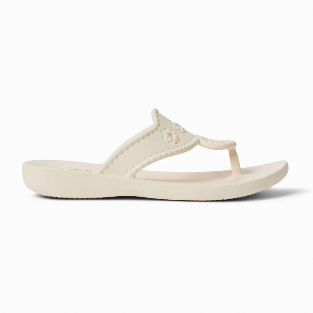 NEW JACK ROGERS women's waterproof eva sandal in cream